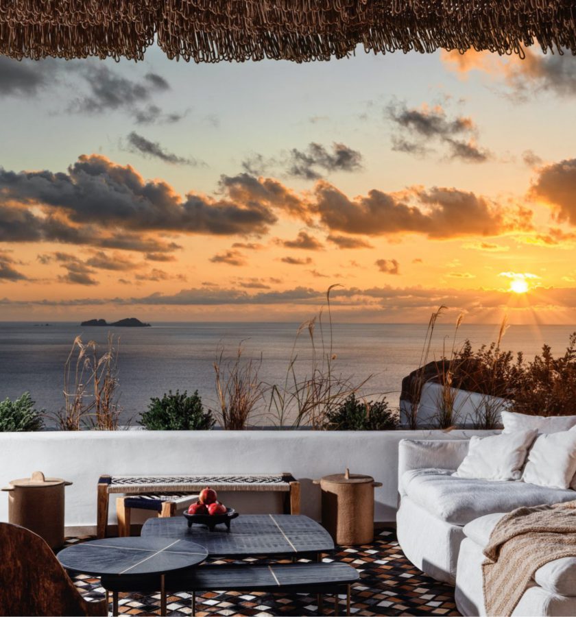 Panoptis Escape Mykonos - The Panoptis 3-bedroom in-house Villa with private pool sunset view